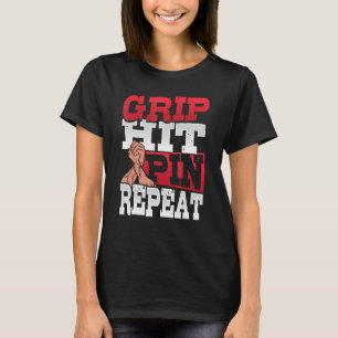 Camiseta Pino de Presença de Pino Repetitivo Lixo 1