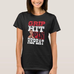 Camiseta Pino de Presença de Pino Repetitivo Lixo 1