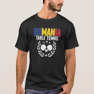 Camiseta Pino romeno de ping Mesa da Romênia suportado