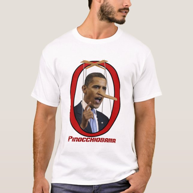 Camiseta Pinocchiobama T-Shirt (Frente)