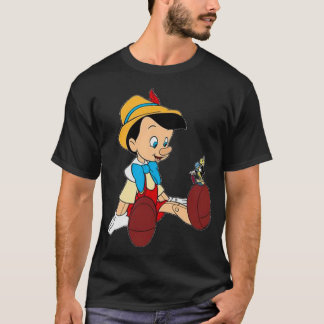 Camiseta Pinochio E Palavra-Pau Azul-Críquete
