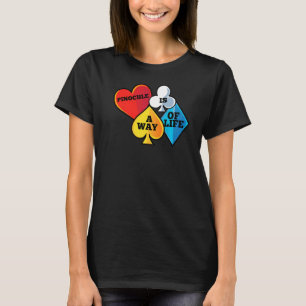 Camiseta Pinochle Card Game Pinochle É A Vida