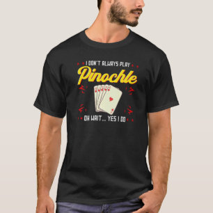 Camiseta Pinochle Game Rules Cartões de Duplo Decodificação