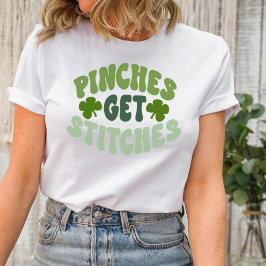 Camiseta Pinos Do Groovy De Dia de São Patrício Obtêm Ponta