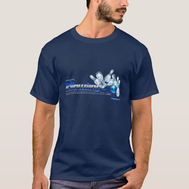 Camiseta Pinos e bola de boliche    (Frente)