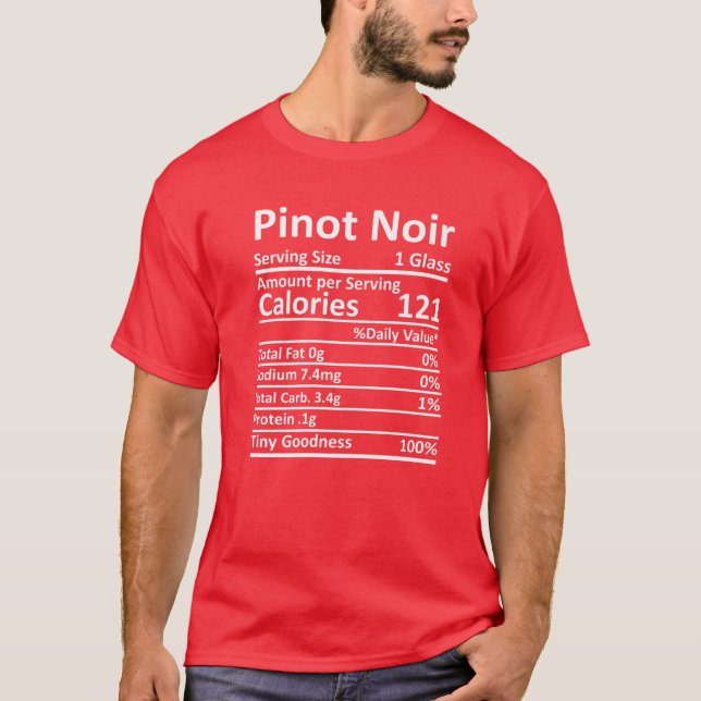 Camiseta Pinot Noir Nutrition Graças Comida Fac (Frente)