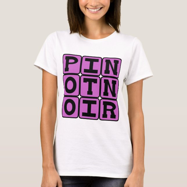 Camiseta Pinot Noir, Vinho Tinto (Frente)