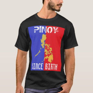 Camiseta Pinoy desde o t-shirt escuro básico do nascimento
