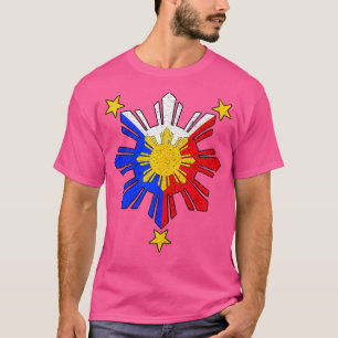 Camiseta Pinoy Filipino Flag Sun - Tempo de paz