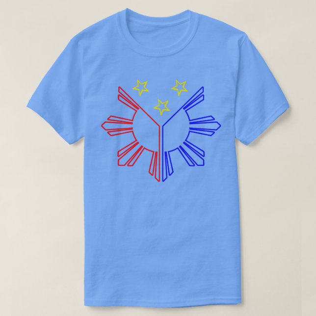 Camiseta Pinoy Pinay Gift Sudeste Asiático Filipinas (Frente do Design)