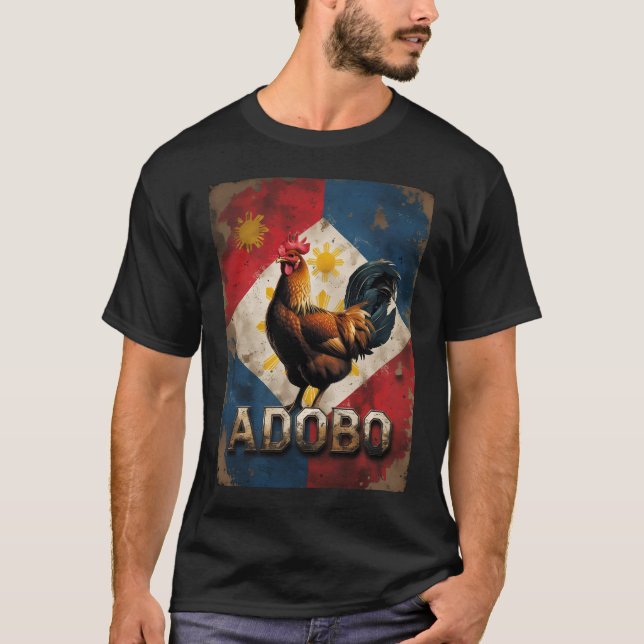 Camiseta  Pinoy Pride Chicken Adobo Vintage T-Shirt (Frente)