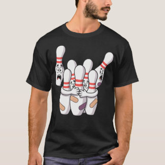 Camiseta Pins de Boliche Assustados Engraçados Humor de Car