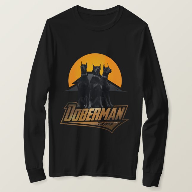 Camiseta Pinscher Dobermann (Frente do Design)