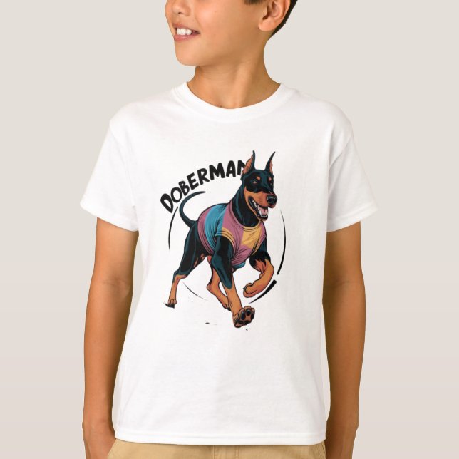 Camiseta Pinscher Dobermann (Frente)
