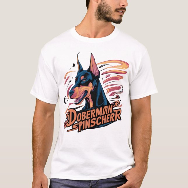 Camiseta Pinscher Dobermann (Frente)