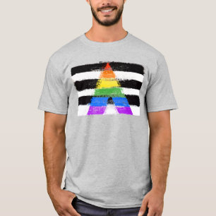 Camiseta Pintada do Orgulho Ally