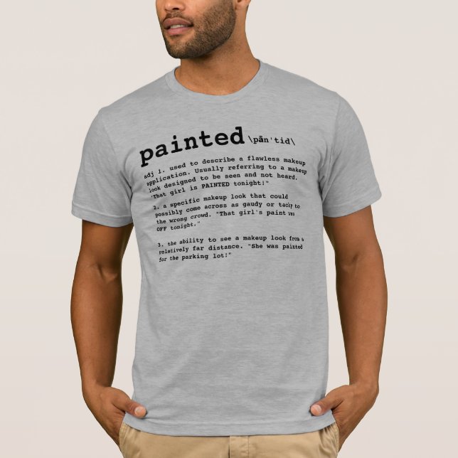 Camiseta PINTADO, definição do maquilhador (Frente)
