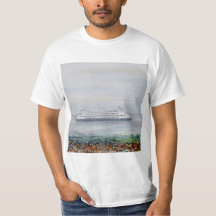 Camiseta Pintagem Foggy Ferry