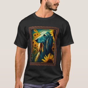 Camiseta Pintar Flor de Girassol Mãe Mulheres Floral