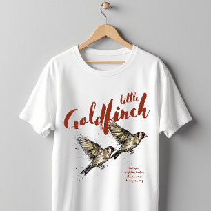 Camiseta Pintassilgo Pequeno Observador de Pássaros