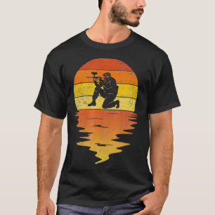 Camiseta Pintball retro pôr do sol 70s vintage Paintball