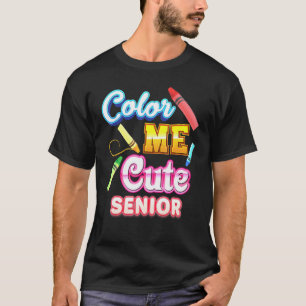 Camiseta Pinte-me Garota Sênior Criança Volta às Aulas Prof