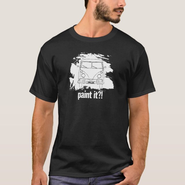 Camiseta pinte-o?! A mesma pergunta velha para amantes do (Frente)