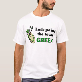 Camiseta Pinte o t-shirt do verde da cidade