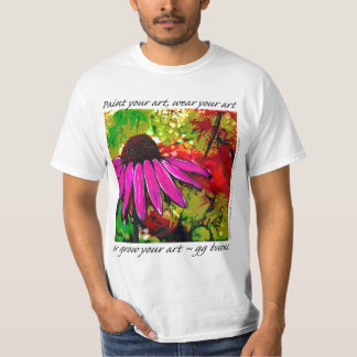 Camiseta Pinte sua ARTE, vestir-la ou "cresça" sua arte!