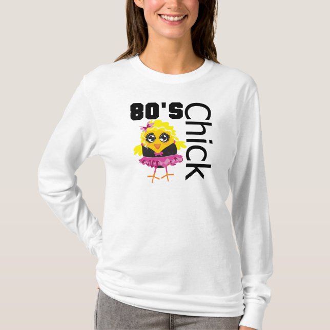 Camiseta Pintinho 80s engraçado (Frente)