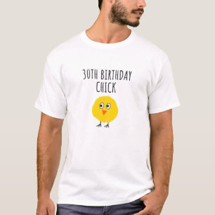 Camiseta Pintinho aniversário de 30 anos para mulheres