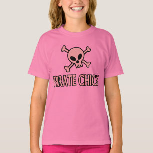 Camiseta Pintinho cor-de-rosa do pirata