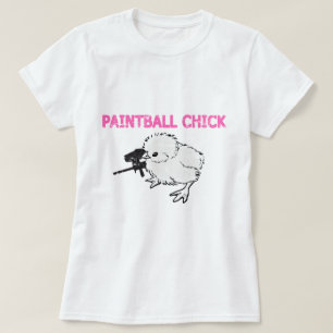 Camiseta Pintinho da arma do Paintball