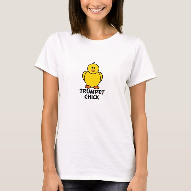 Camiseta Pintinho da trombeta (Frente)