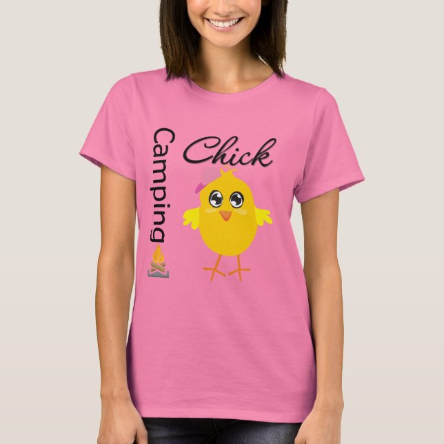 Camiseta Pintinho de acampamento (Frente)