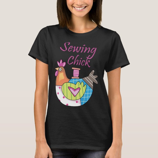 Camiseta Pintinho de costura (Frente)