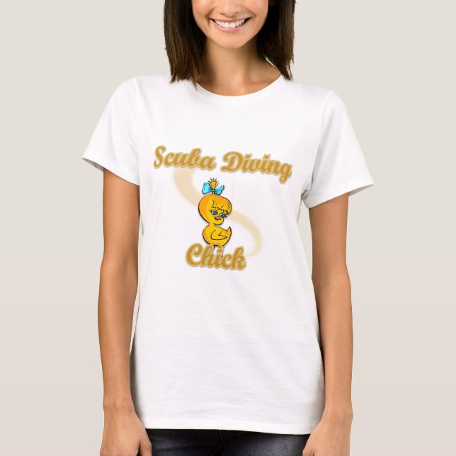 Camiseta Pintinho de mergulho Scuba (Frente)