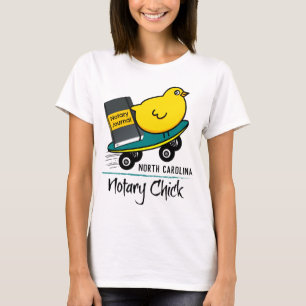 Camiseta Pintinho de Notícias Móveis no Skateboard na Car