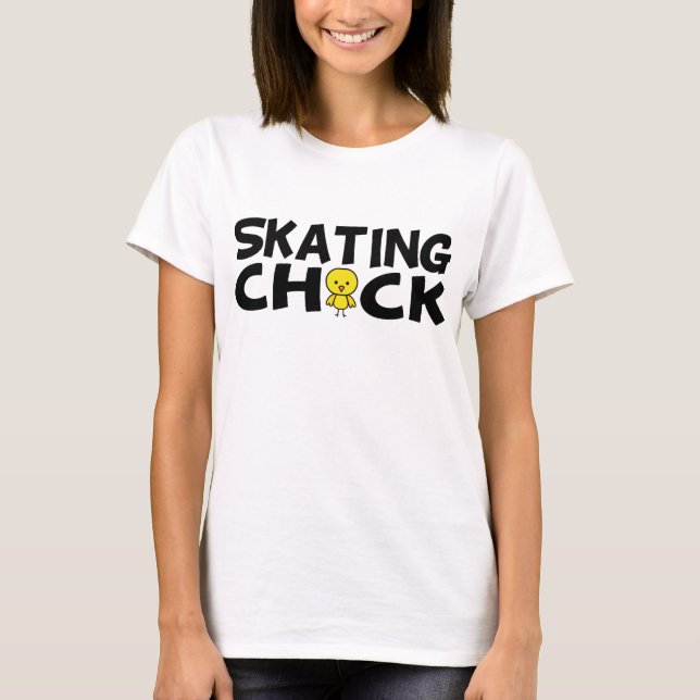 Camiseta Pintinho de patinagem (Frente)