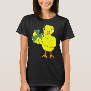 Camiseta Pintinho de Shamrock irlandês