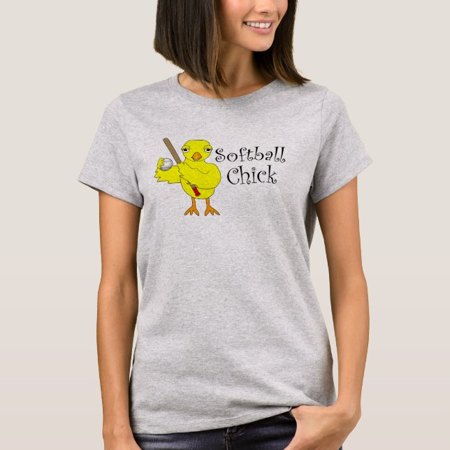 Camiseta Pintinho de Softball (Frente)