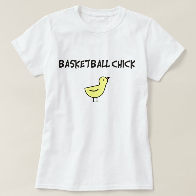 Camiseta Pintinho do basquetebol (Frente do Design)
