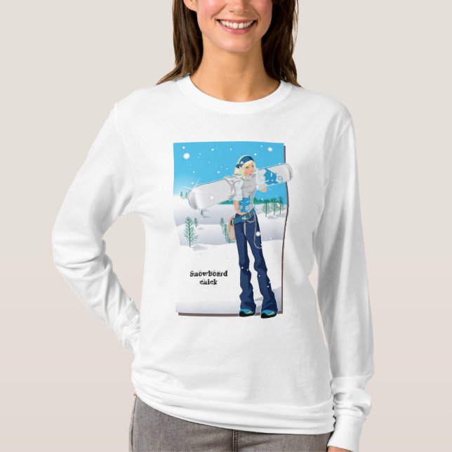 Camiseta Pintinho do Snowboard (Frente)