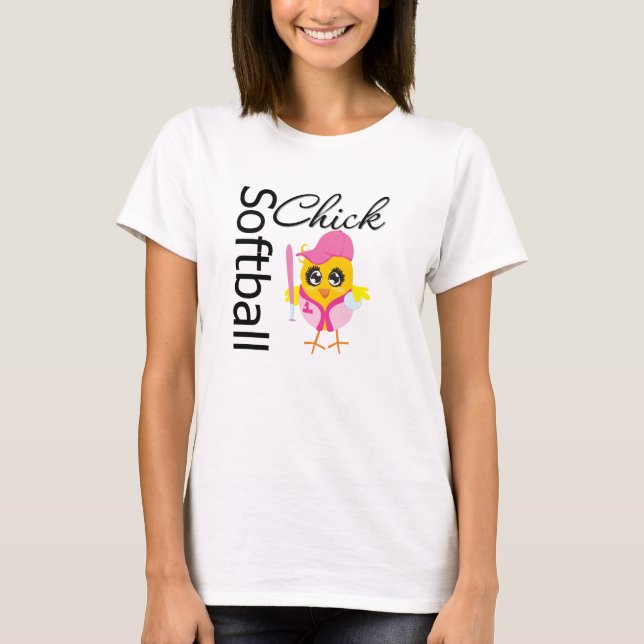 Camiseta Pintinho do softball (Frente)