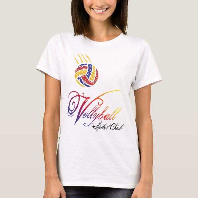 Camiseta Pintinho do Spiker do voleibol (Frente)