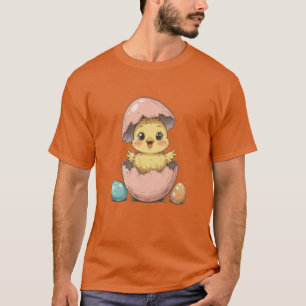 Camiseta Pintinho engraçada em ovos rachados