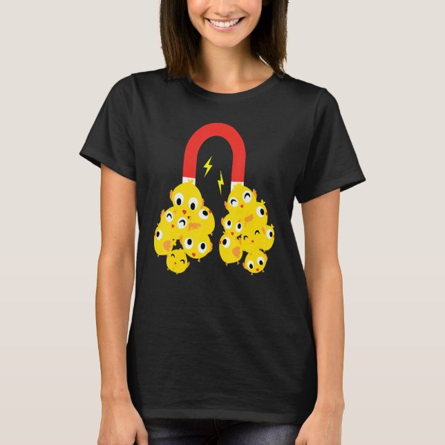 Camiseta Pintinho engraçada Roupa de Páscoa de amêndoa com  (Frente)