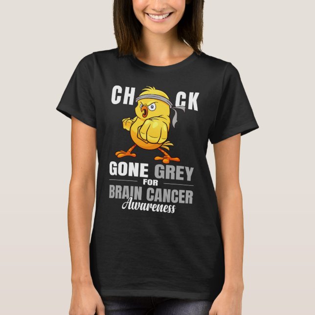 Camiseta pintinho engraçado do cancer cerebral (Frente)