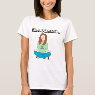 Camiseta Pintinho judaico engraçado Shalommm da ioga