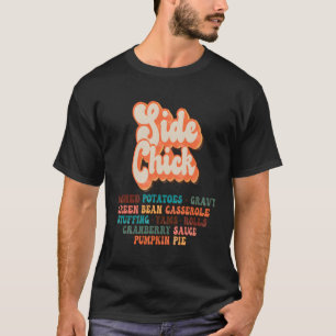 Camiseta Pintinho Lado Que Ama O Janto De Ação De Graças